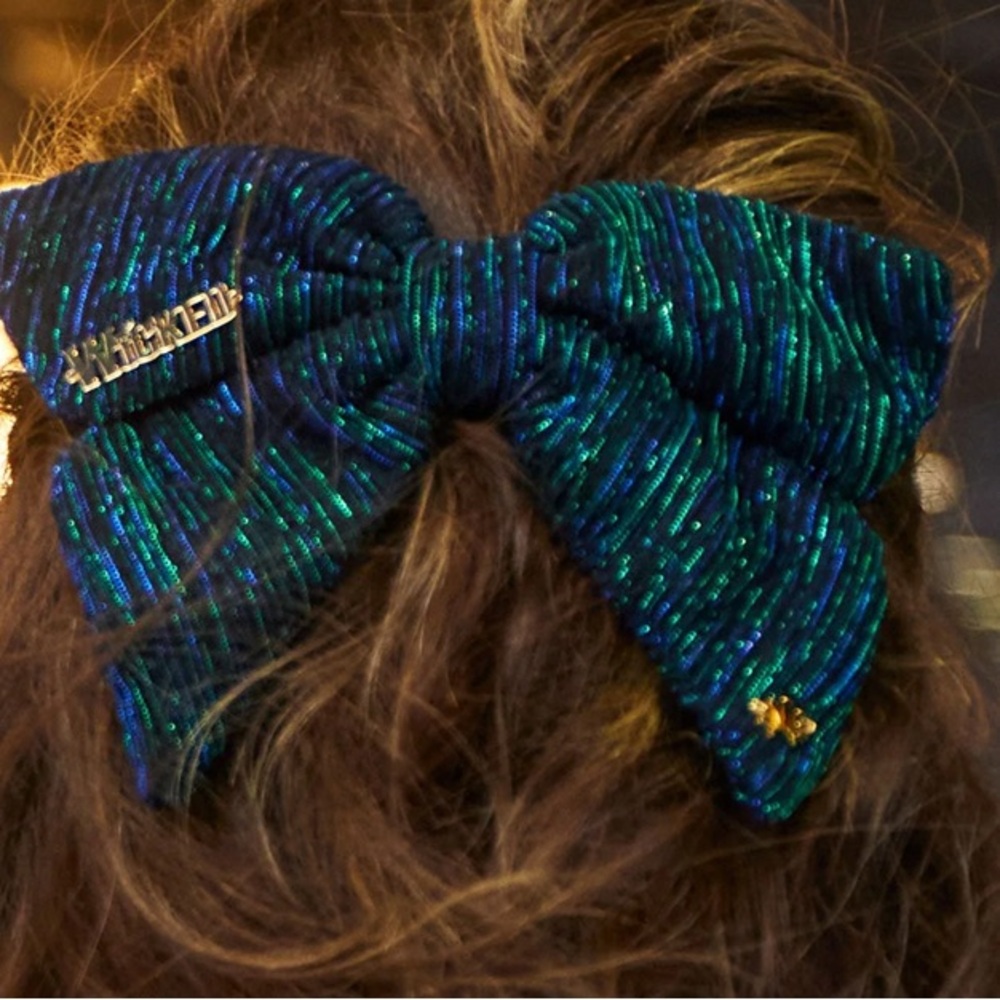 EARTH SHIMMER LEE SADOUGHI X WICKED NWT AUTHENTIC ELPHABA BOW BARRETTE